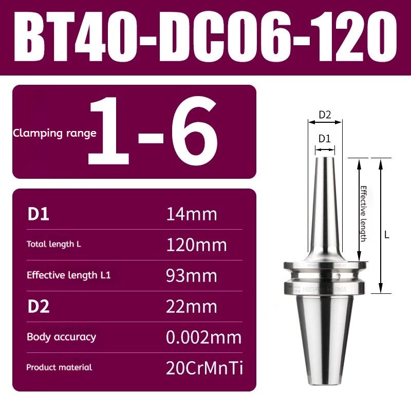 10045 BT30/BT40/BT50-DC high precision back-pull tool holder Shandong Denso Pricision Tools Co.,Ltd.
